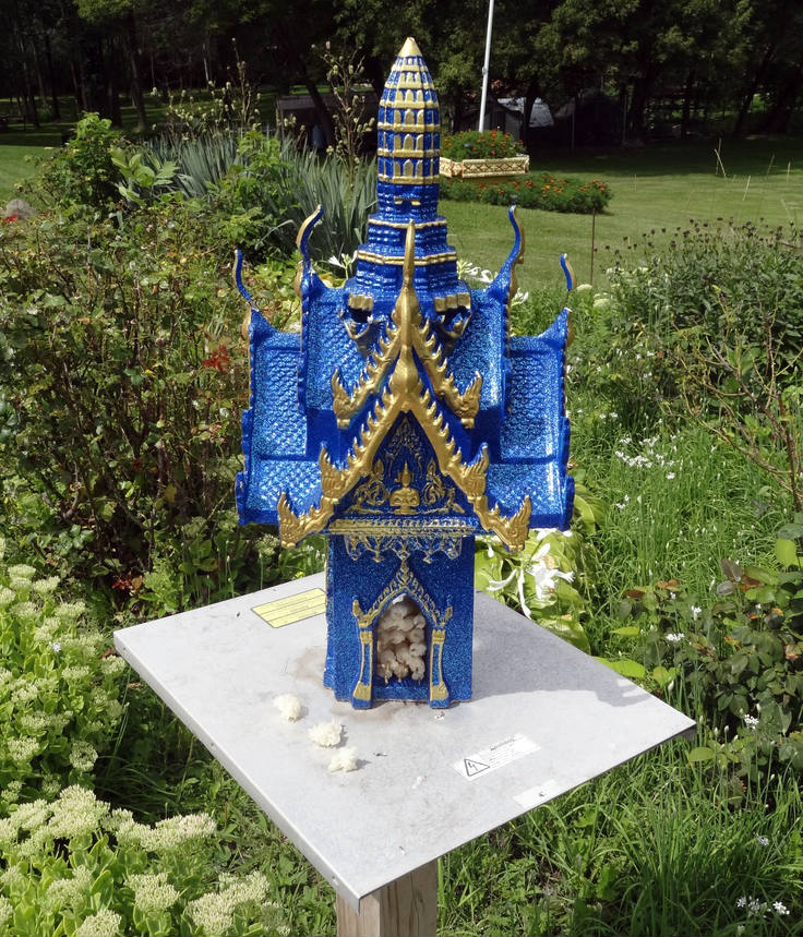 Spirit House at the Wat Pa Lao Buddhadham in Rush, New York