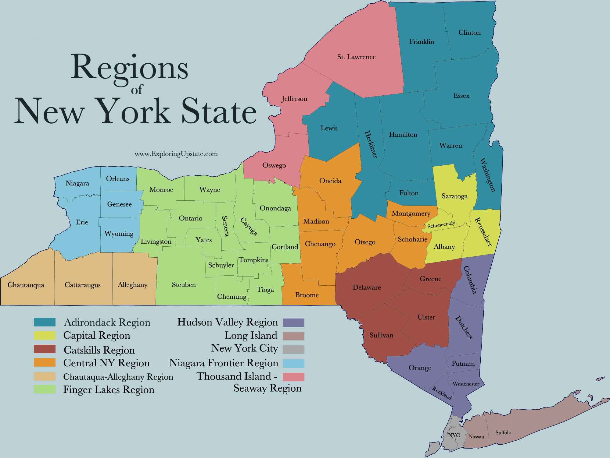 Unveiling Upstate New York: A Geographic Exploration Of Its Counties ...