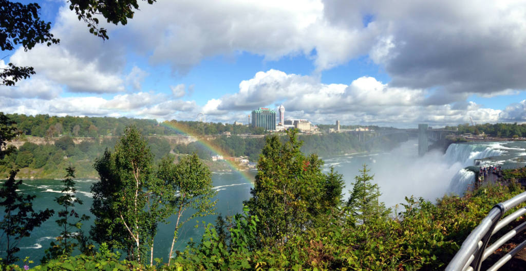 Niagara Falls, NY USA View of Canada from Goat Island