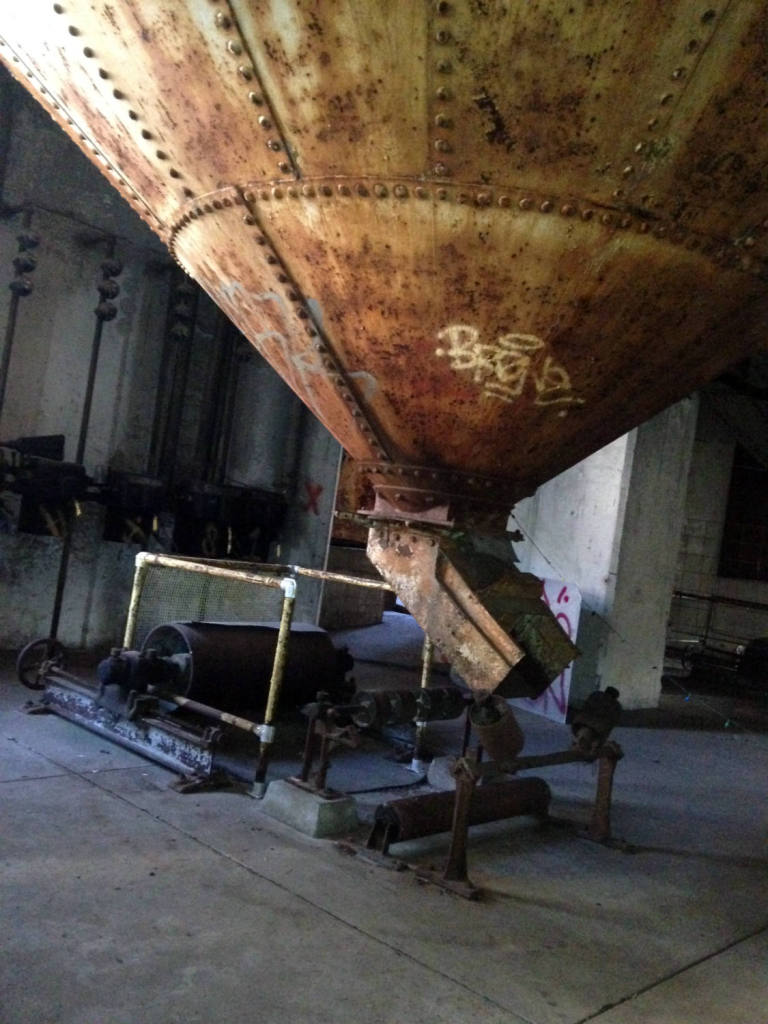 Base of Hopper In American Grain Silo Buffalo, NY