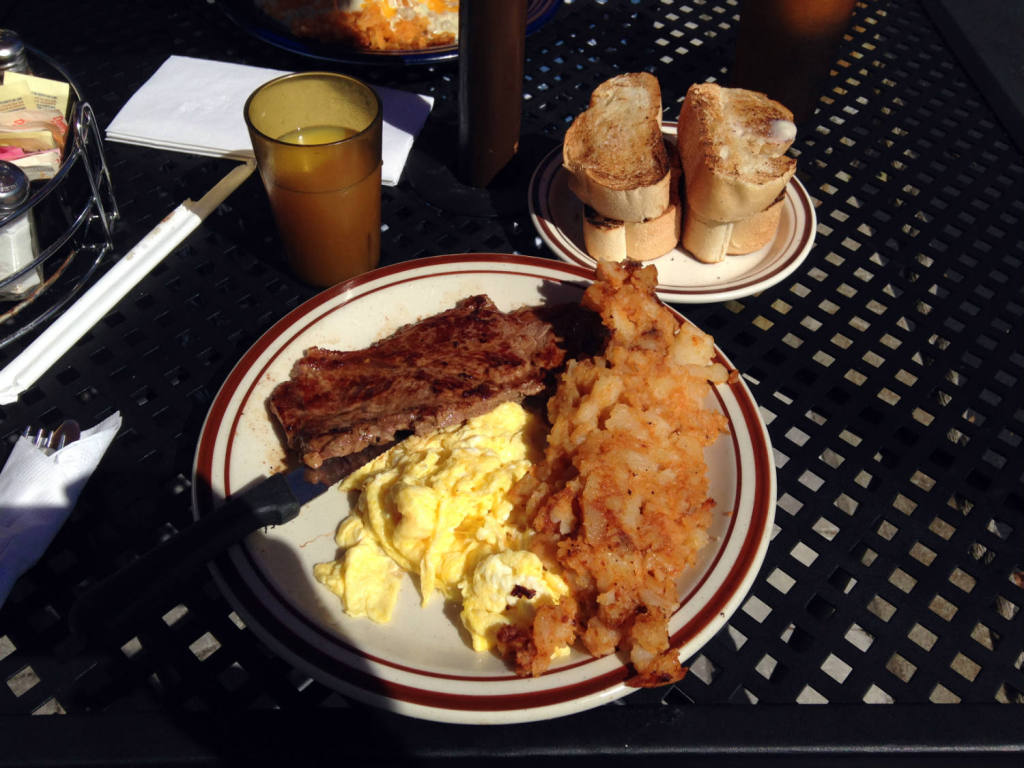 Steak and Eggs at the Parkside Diner; Rochester, NY