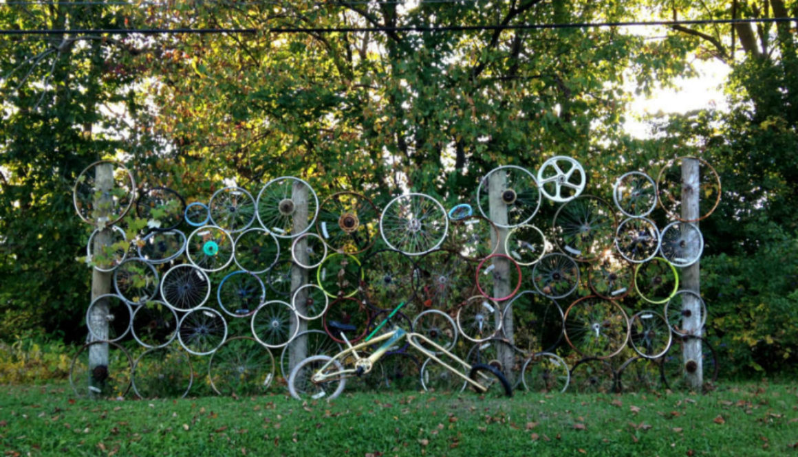 Bicycle Yard Art in Palmyra, NY - Featured Image
