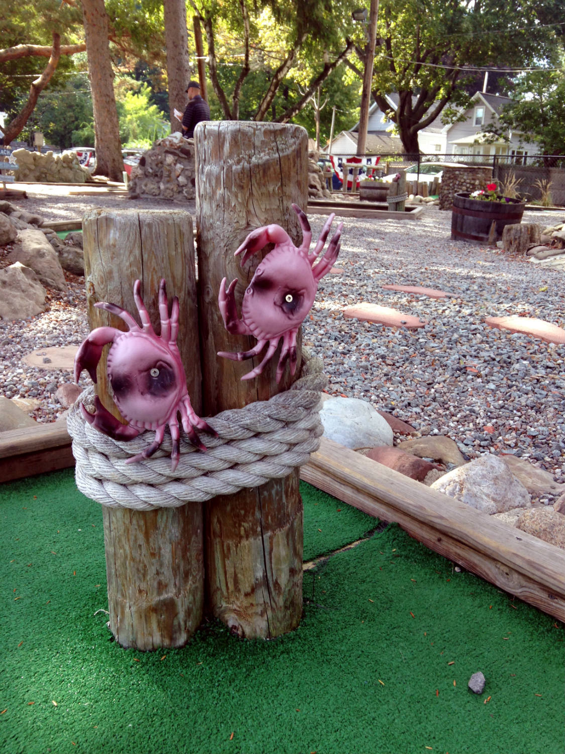 Waterfront Decor at Whispering Pines Mini Golf; Rochester, NY