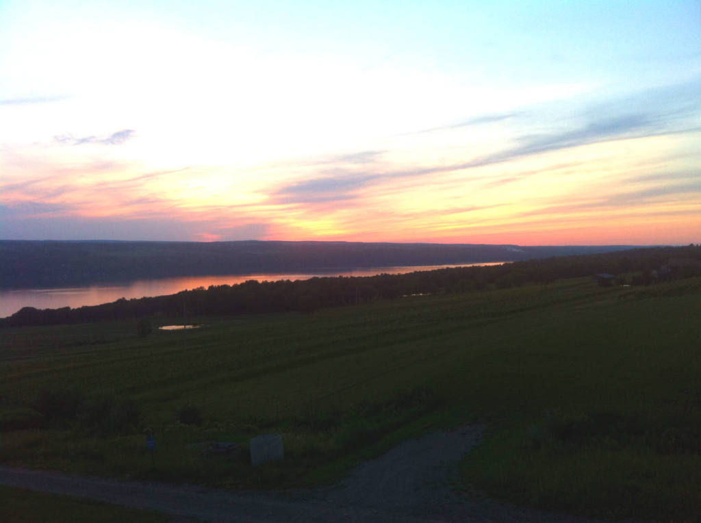 Sunset over Seneca Lake