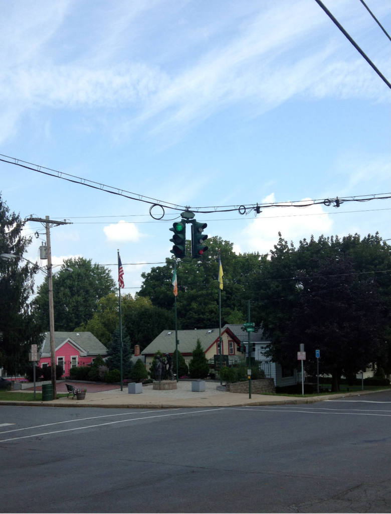 Upside Down Traffic Signal in Tipperary Hill