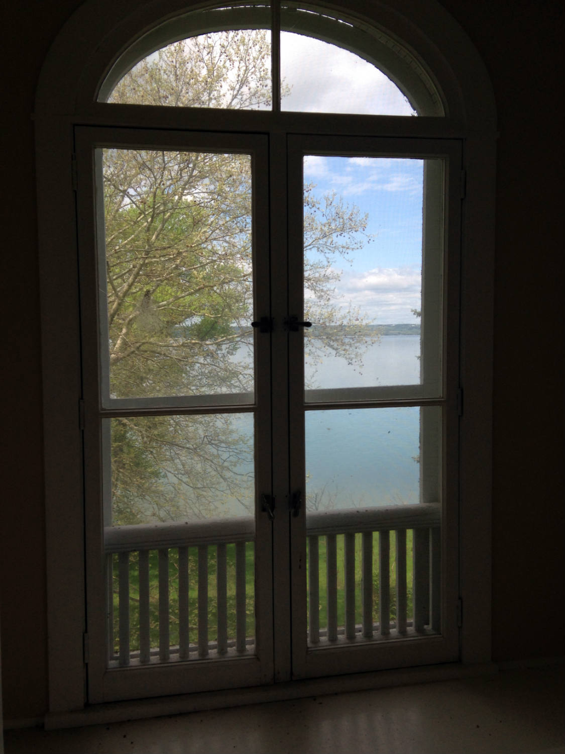 View of Seneca Lake from within the Brookside Building