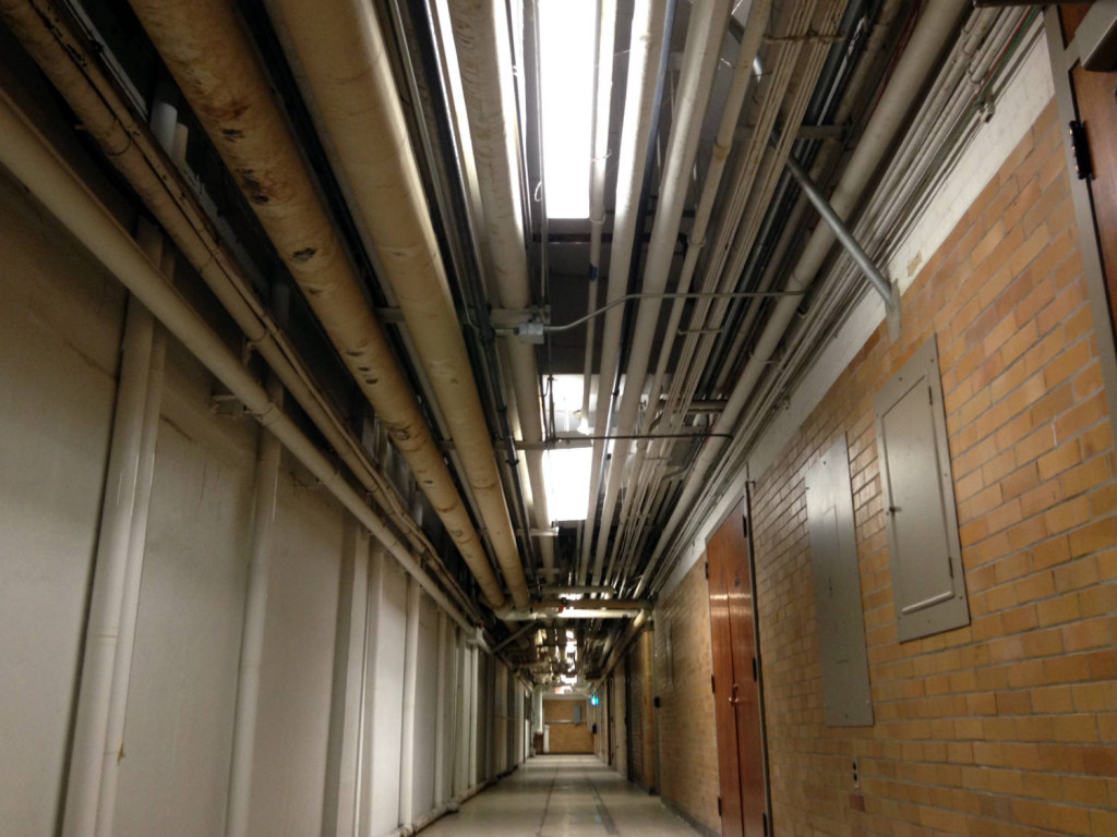 Tunnel System pipes at the University of Rochester