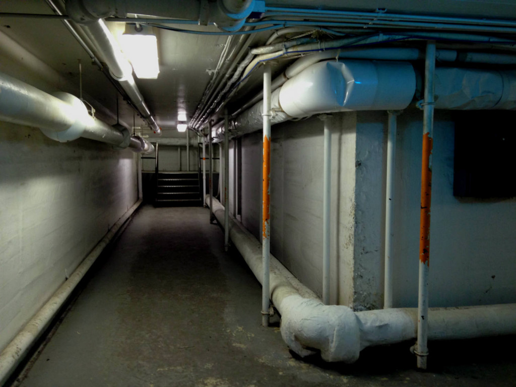 Tunnel System pipes at the University of Rochester