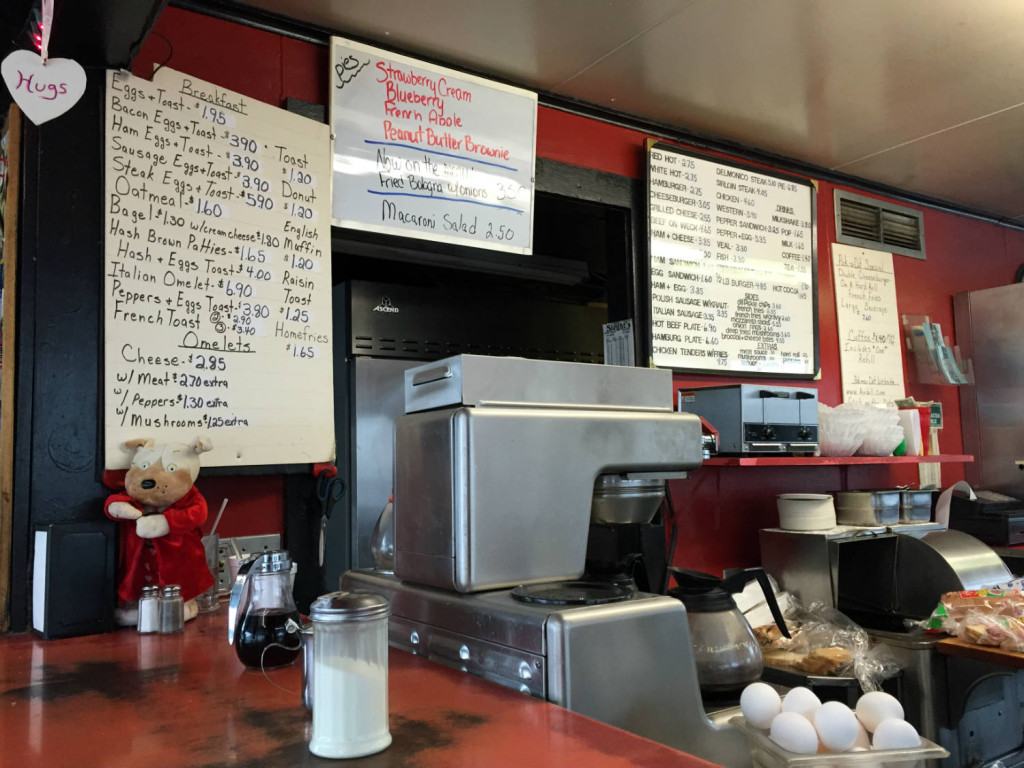 Menu Board at the Pok-A-Dot in Batavia, NY