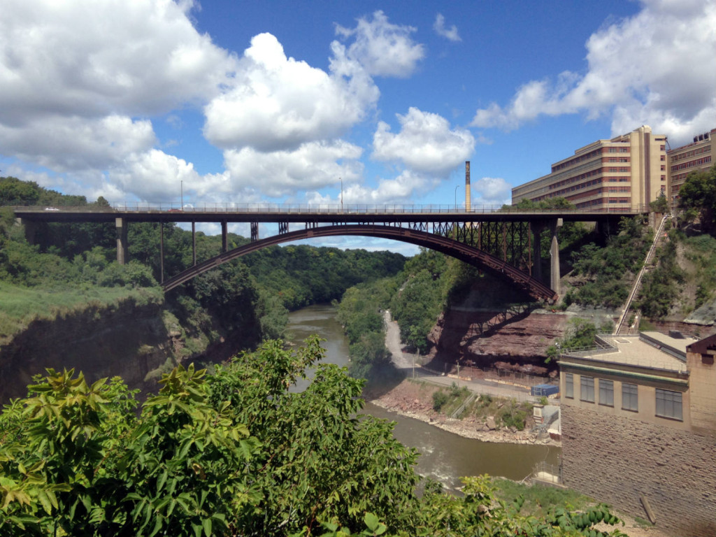 Driving Park Bridge over the Genesee River in Rochester, NY