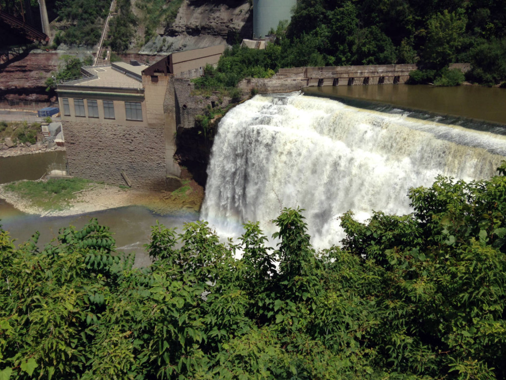 Lower Falls on the Genesee River in Rochester, NY