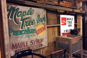 Old Maple Tree Inn signs in New York