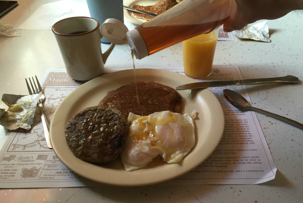 Breakfast at Cartwright's Maple Tree Inn in Angelica, NY