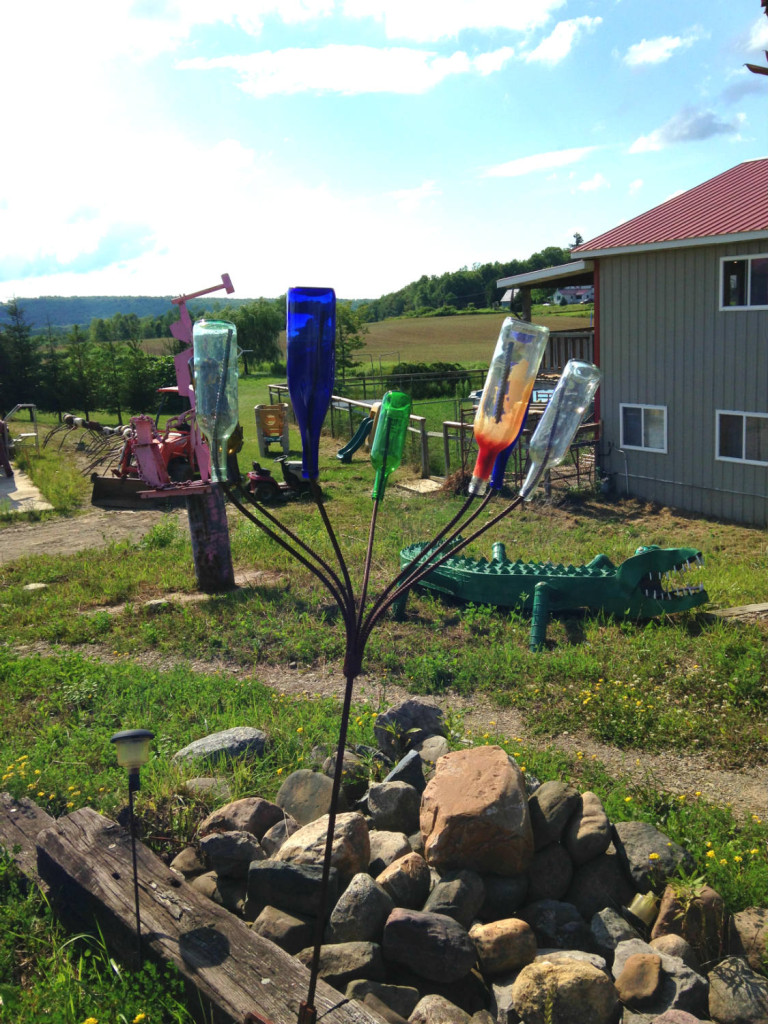 Bottle Tree at Metal Sculptor's Gift Shop near Griffis Sculpture Park