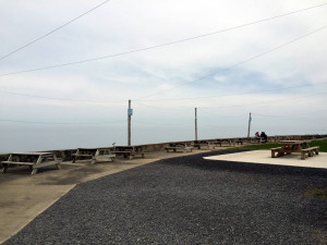 Picnic Tables at the South Shore of Lake Ontario