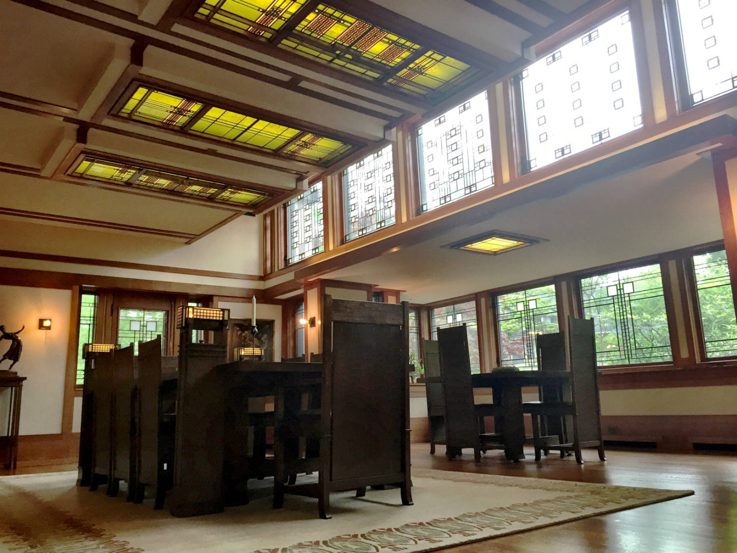 Dining Room Tables and Windows in the Boynton House