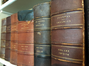 Journal of Insanity Book Collection in the Library at Utica