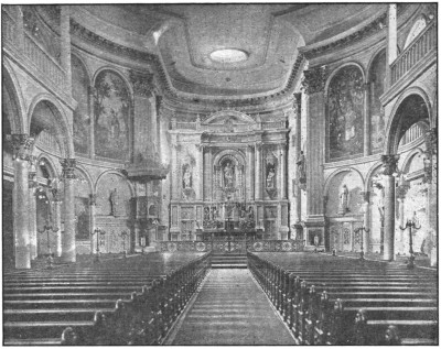 Interior of St. Joseph’s Church (year unknown). Photo credit to mcnygeneology.com