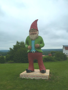 World's Largest Garden Gnome at Kelder's Farm in Kerhonkson, New York