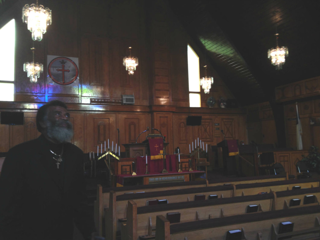 Prophet Isaiah inside the Mt Erie Baptist Church in Niagara Falls, New York