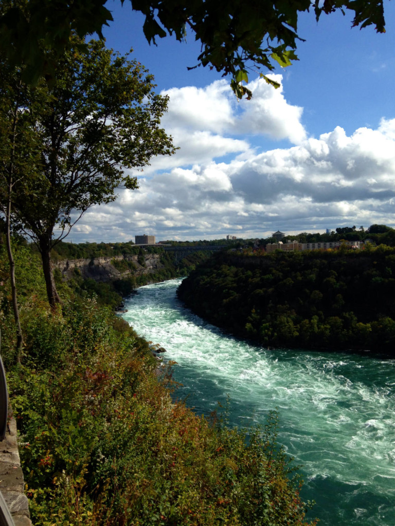 The Niagara River between USA and Canada