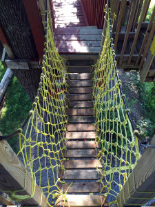 Rope Bridge in Tree Creations in Geneseo