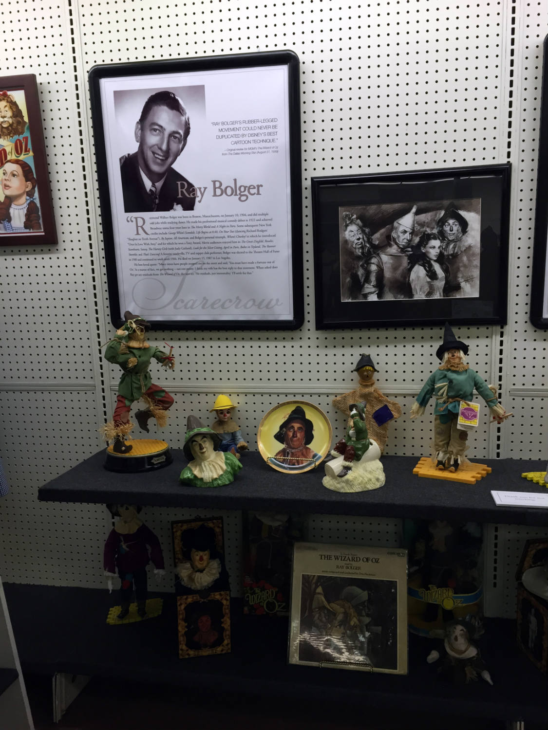 Ray Bolger Display at the All Things Oz Museum in Chittenango, New York