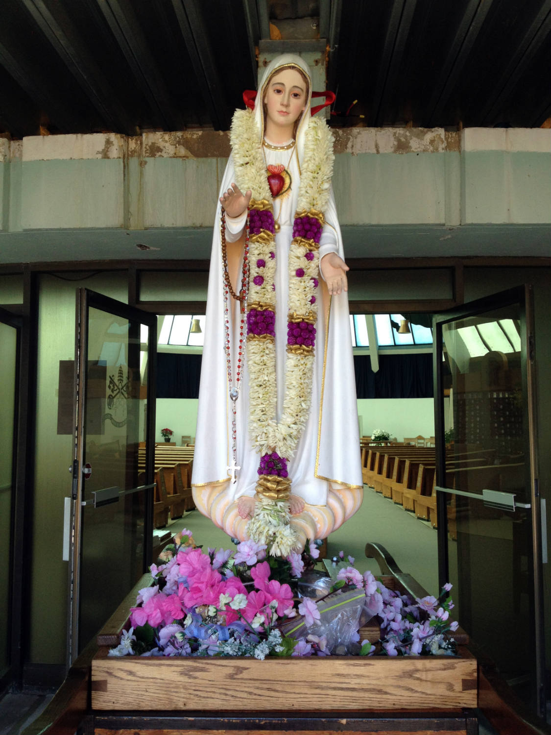 Statue at the Shrine to Our Lady of Fatima in Lewiston, New York