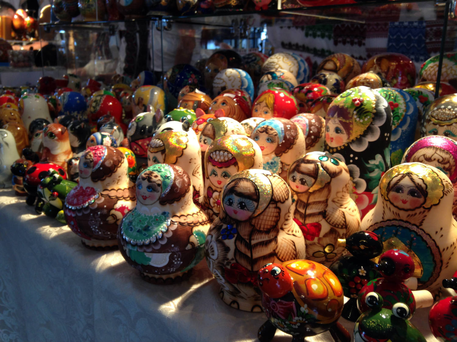 Matryoshka dolls at the Ukrainian Fest at St. Josaphat's Church in