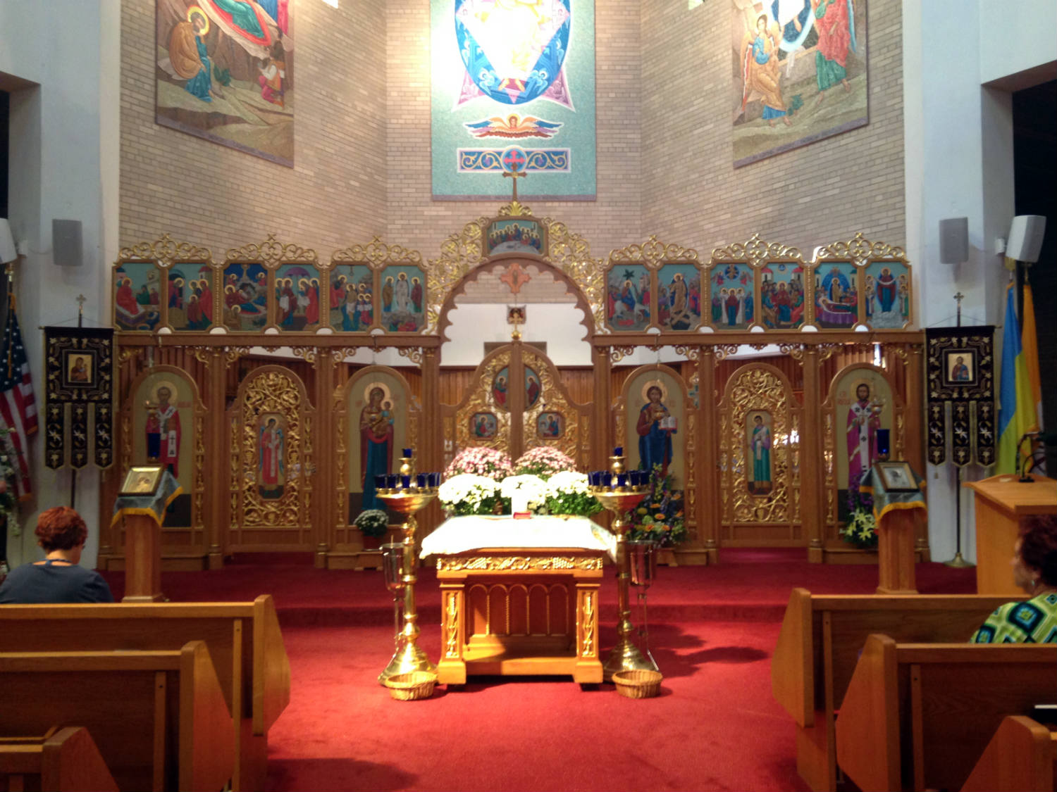 Iconostasis in St. Josaphat's Church in Rochester