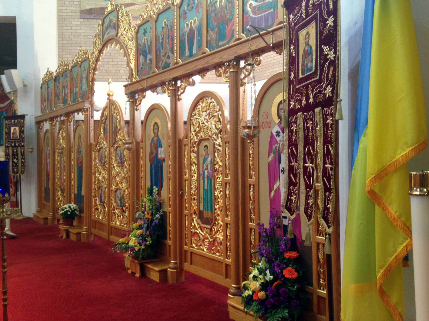 Iconostasis in St. Josaphat's Ukrainian Church in Rochester
