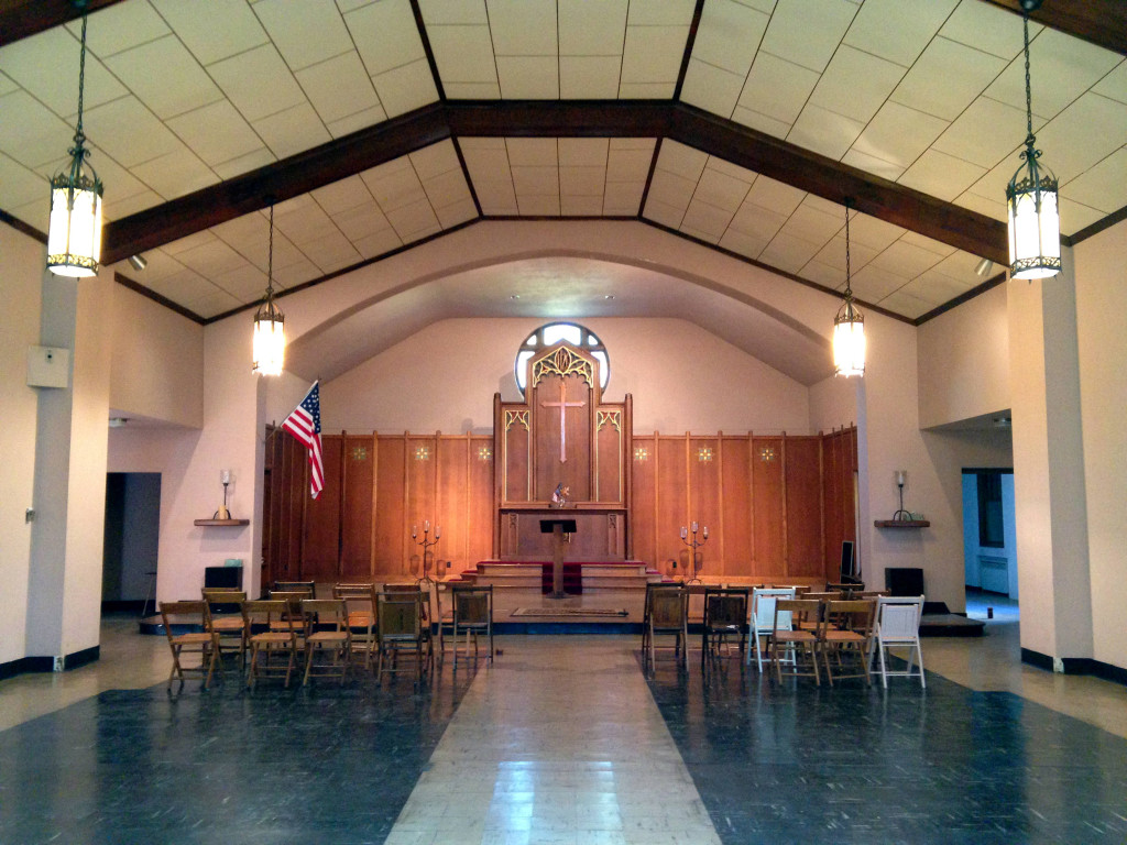 Inside the Chapel at the former St. Michael's Mission in Conesus, NY