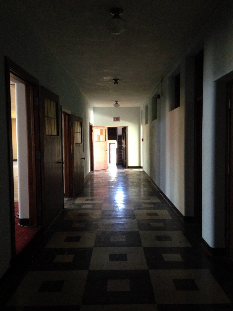 Hallway in former St. Michael's Mission in Conesus, New York