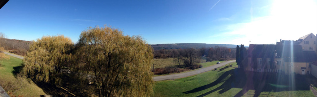 Looking East from atop St. Michael's Mission in Conesus, NY
