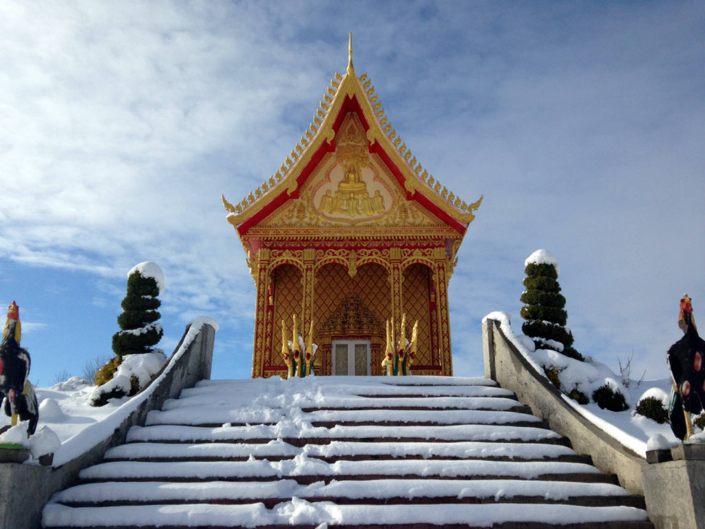 Wat Pa Lao Buddhadham in Rush, New York