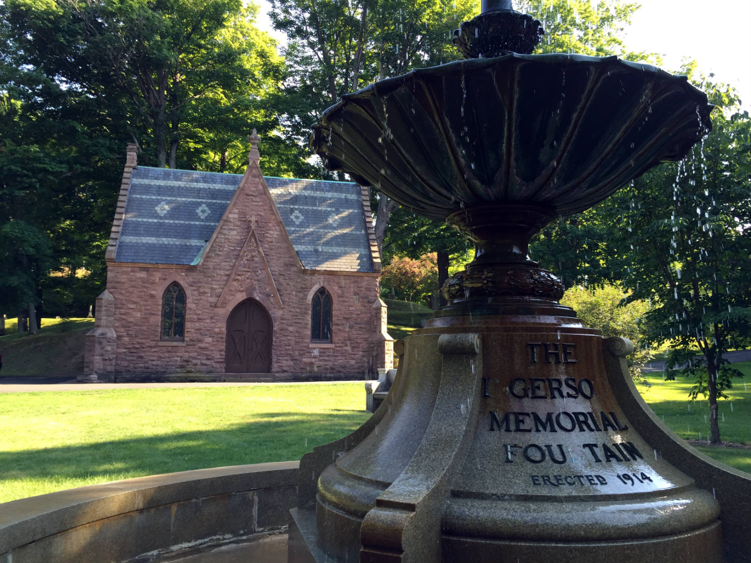Mt. Albion Cemetery Fountain and Chapel