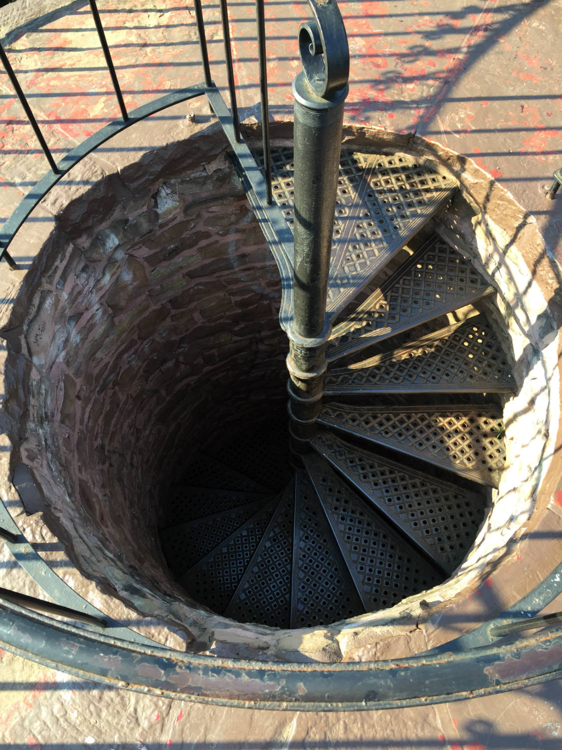 Descending Staircase in Mt. Albion Cemetery Tower