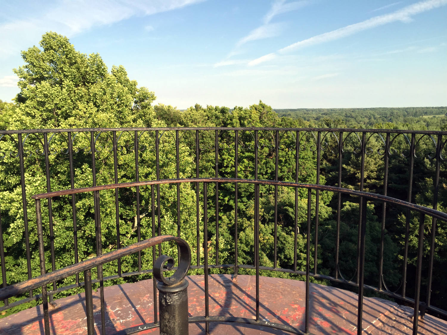 View of Orleans County from atop Mt. Albion Cemetery Tower