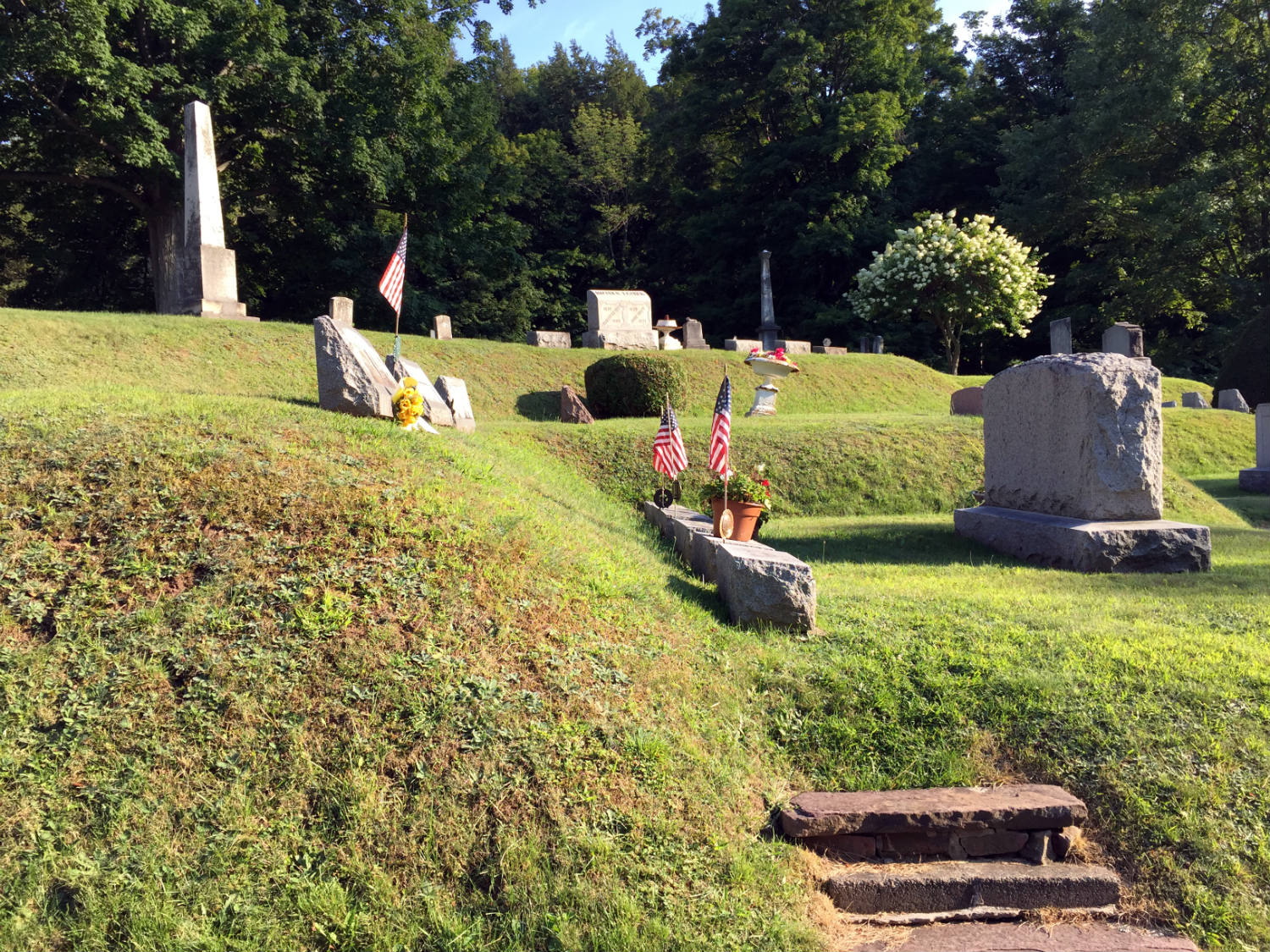 Mt. Albion Cemetery terraced moraine