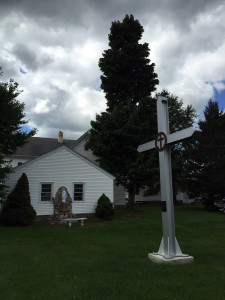 The Second Station Cross at St. Joseph's Church in Wayland