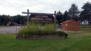 Ricky Green Memorial Park Sign in Conesus