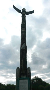 Totem Pole in Ricky Greene Memorial Park in Conesus