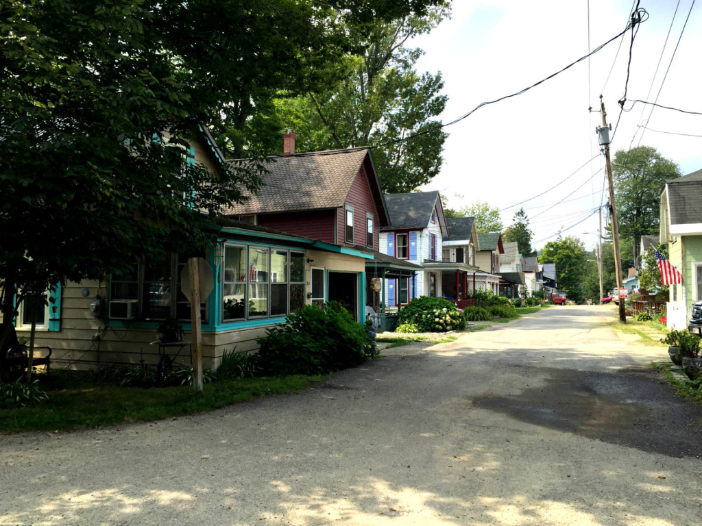 Row of Homes in Lily Dale, New York