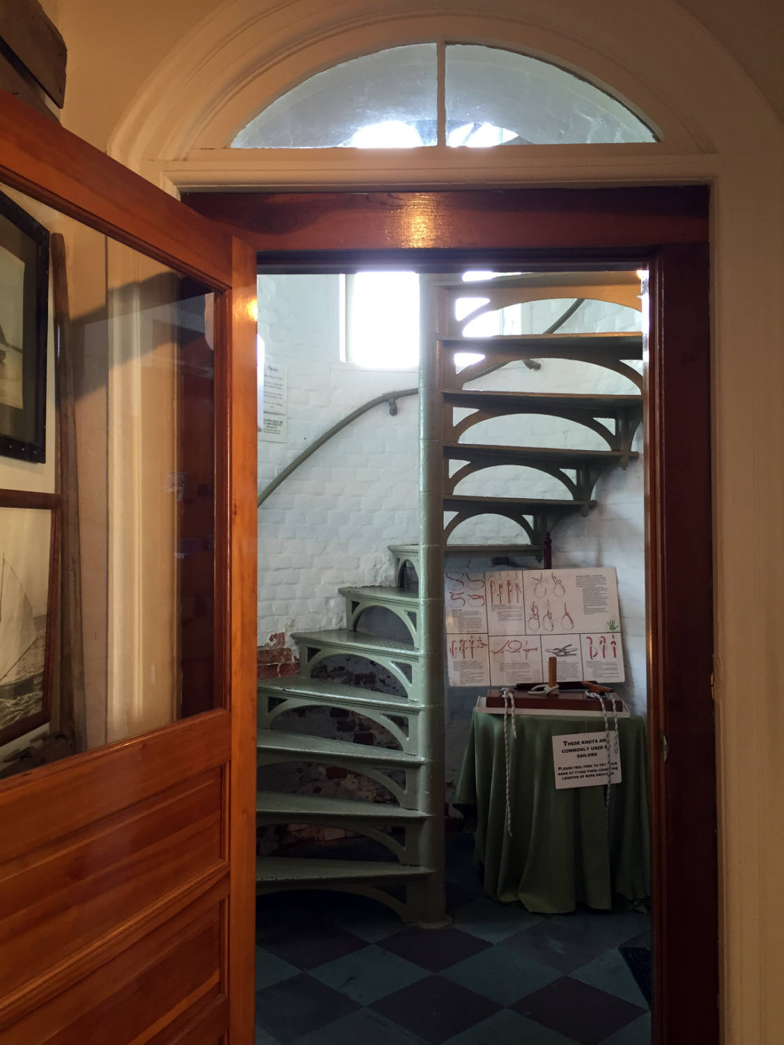 Staircase at Sodus Bay Lighthouse Museum