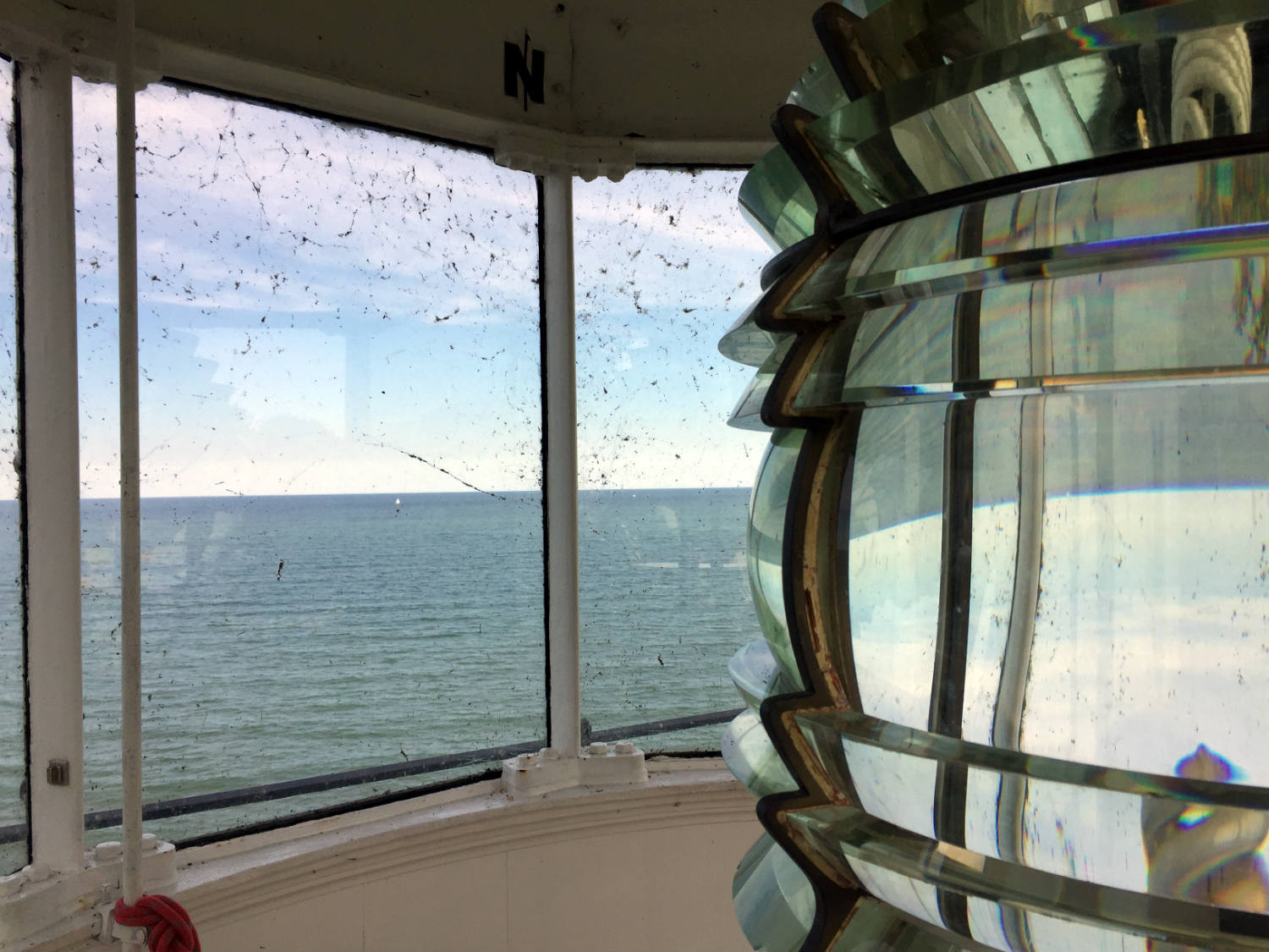 Third-and-a-half Order Fresnel Lens at the Sodus Bay Lighthouse Museum