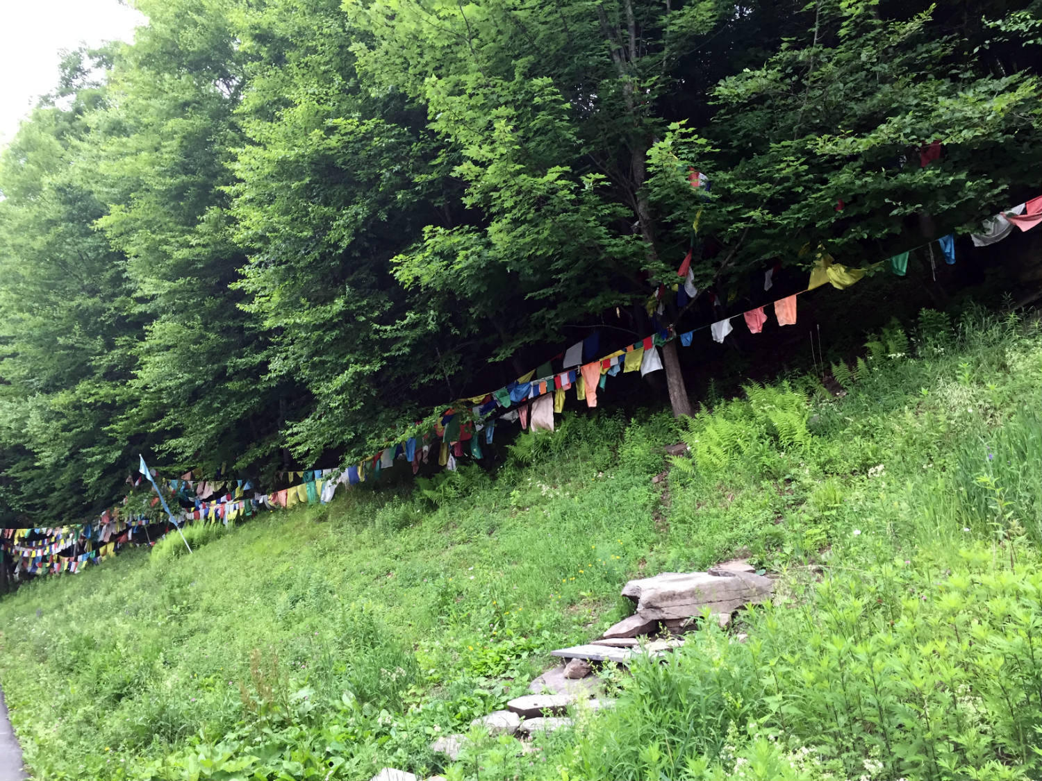 Prayer Flags at Karma Triyana Dharmachakra Buddhist Monastery in Woodstock, NY