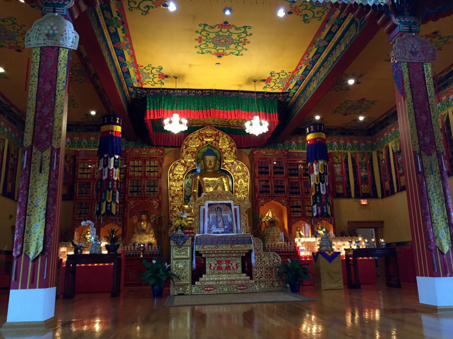 Shrine in Karma Triyana Dharmachakra Buddhist Monastery in Woodstock, NY