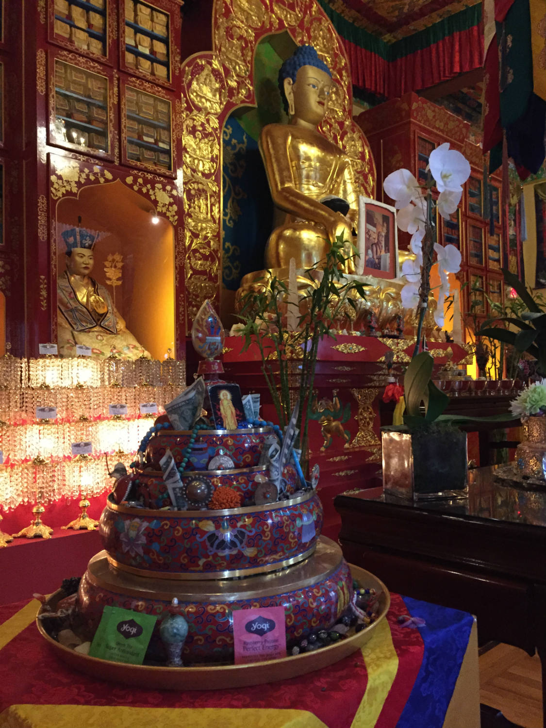 Shrine in Karma Triyana Dharmachakra Buddhist Monastery in Woodstock, NY