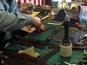 David Lane DeMarte Working in his Studio in Rochester, NY