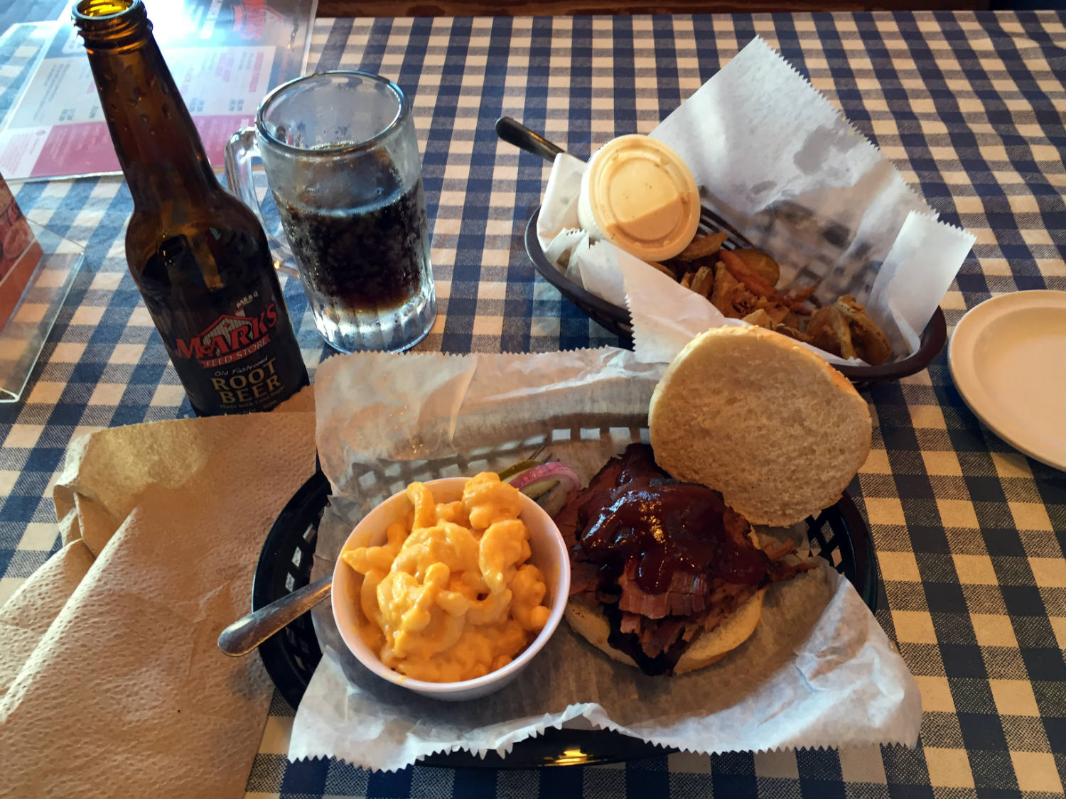 Lunch at Mark's Feed Store BBQ in Louisville, Kentucky